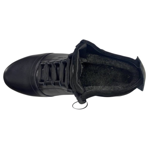 Ботинки мужские кожаные CUDDOS 50 01 черный мех