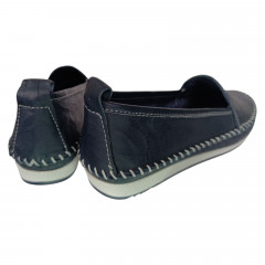 Балетки женские кожаные KEMER 063 09 синие