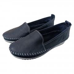 Балетки женские кожаные KEMER 063 09 синие