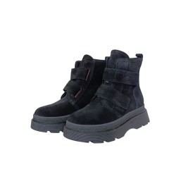 Черевики жіночі замшеві ILONA 592/821 01 чорні хутро