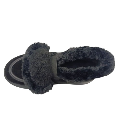 Черевики жіночі замшеві FOOT STEP FOOT STEP 521 01 чорні хутро