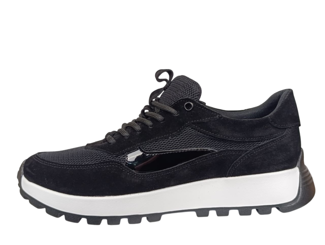 Кроссовки женские замшевые U.SPIRIT 4170 01 черные 