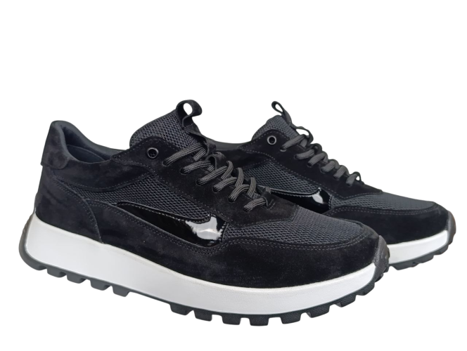 Кроссовки женские замшевые U.SPIRIT 4170 01 черные 