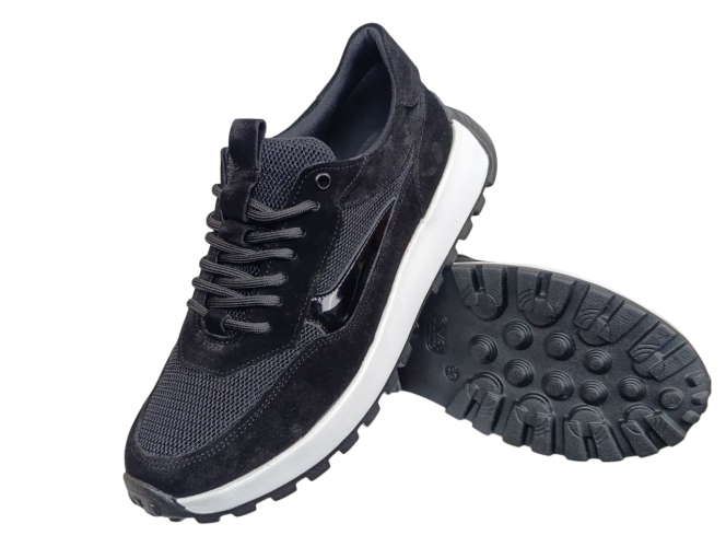 Кроссовки женские замшевые U.SPIRIT 4170 01 черные 