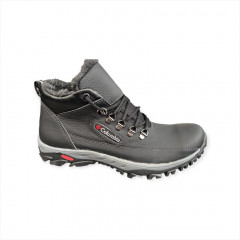 Сапоги Мужские кожаные GULLIVER Б17 черный мех