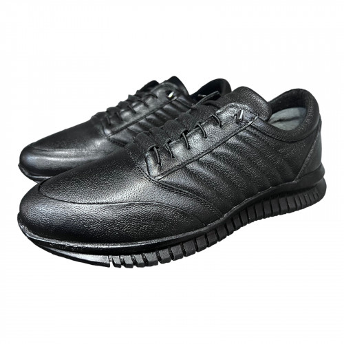 Кросівки Чоловічі шкіряні KEMER 21707 чорний