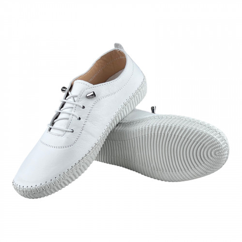 Мокасины Женские кожаные CANBERK 8001/1 05 белый