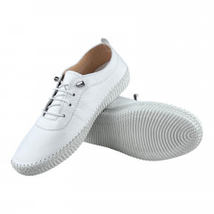 Мокасины Женские кожаные CANBERK 8001/1 05 белый