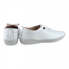 Мокасины Женские кожаные CANBERK 8001/1 05 белый