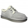 Угги ботинки женские замшевые ALLSY 232557-28R-B grey мех