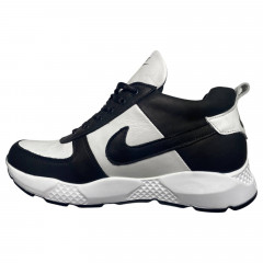 Кроссовки мужские кожаные DENAR N13T 05 01 белый черный мех