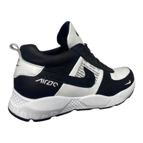 Кросівки чоловічі шкіряні DENAR N13T 05 01 білі чорні хутро