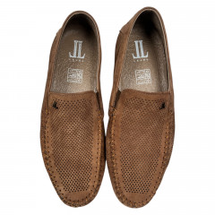 ЛОФЕРЫ мужские кожаные LEVEL 54223 08 коричневые нубук