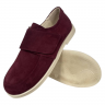 Лоферы женские замшевые MARCCO TESSA липучка бордовая