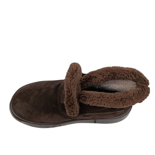 Черевики жіночі замшеві MADAM 2520 25 шоколадні хутро