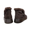 Черевики жіночі замшеві MADAM 2520 25 шоколадні хутро