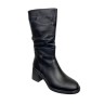 Сапоги женские кожаные TEMP 267 01 черный мех