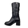 Сапоги женские кожаные TEMP 267 01 черный мех