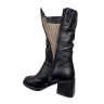 Сапоги женские кожаные TEMP 267 01 черный мех