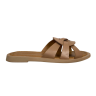 Шльопки жіночі шкіряні DITAS T3 camel