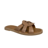 Шльопки жіночі шкіряні DITAS T3 camel