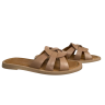 Шльопки жіночі шкіряні DITAS T3 camel