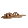 Шльопки жіночі шкіряні DITAS T3 camel