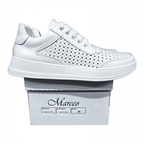 Кеды Женские кожаные MARCCO 3369 PRO-K белый