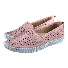 Балетки Женские кожаные CANBERK 8002 06 пудра