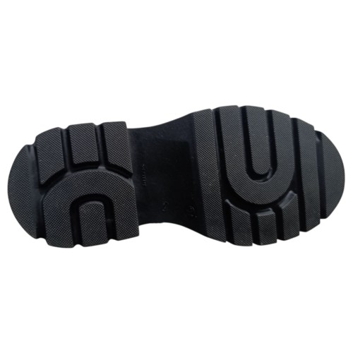 Чоботи ботфорти жіночі шкіряні TEMP 301 чорний євро хутро