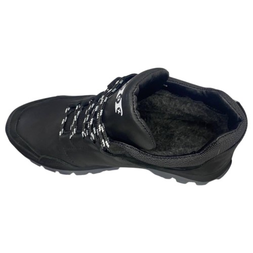 Кроссовки мужские кожаные DENAR N20 01 черный мех