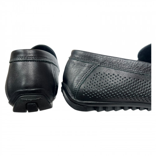 Лоферы мужские кожаные LEVEL 54210 01 черные