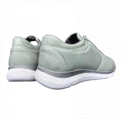 Кроссовки Женские кожаные MISSMAMMA 923/2 оливка