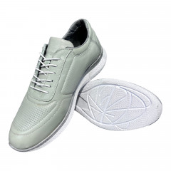 Кроссовки Женские кожаные MISSMAMMA 923/2 оливка