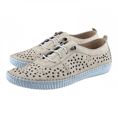 Мокасіни Жіночі шкіряні CANBERK 8001 04 бежевий