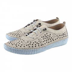 Мокасины Женские кожаные CANBERK 8001 04 бежевый