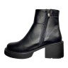 Ботинки женские кожаные TEMP Меган каблук черный мех