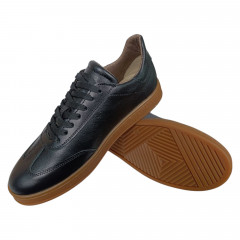 Кроссовки подростковые кожаные BRAVE 18101 черные 