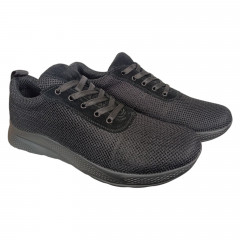 Кроссовки мужские текстильные DENAR K1 01 черная сетка