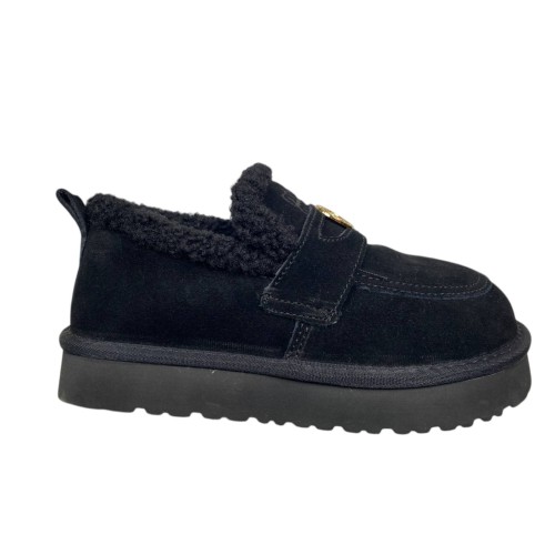 Черевики жіночі замшеві IT TS 5273-1 чорні хутро