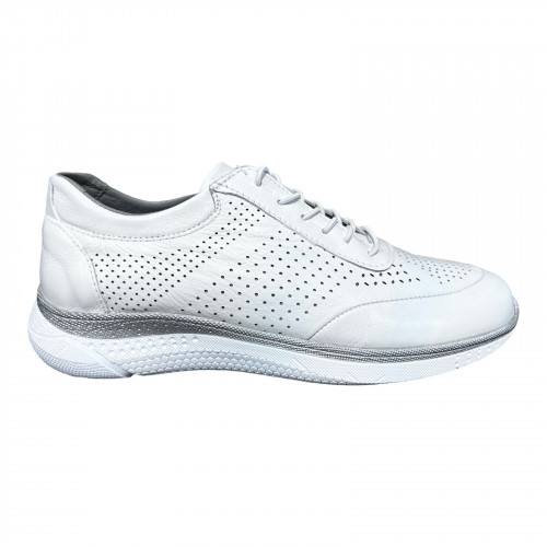 Кроссовки Женские кожаные MISSMAMMA 923/4 белый накол