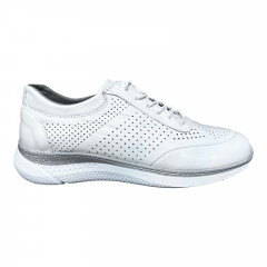 Кроссовки Женские кожаные MISSMAMMA 923/4 белый накол