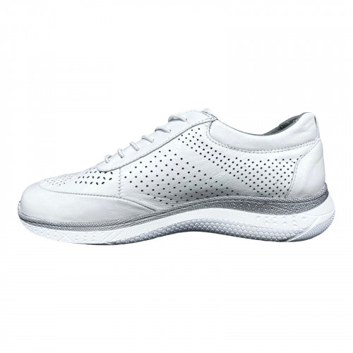 Кроссовки Женские кожаные MISSMAMMA 923/4 белый накол