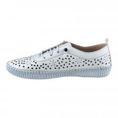 Мокасины Женские кожаные CANBERK 8001 05 белый