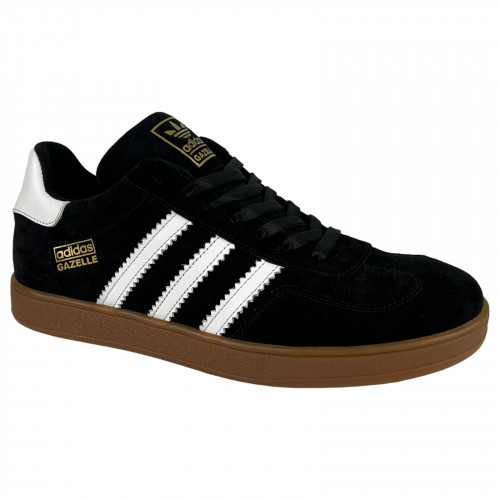 Кроссовки Мужские замшевые DENAR G1 черный мед газель