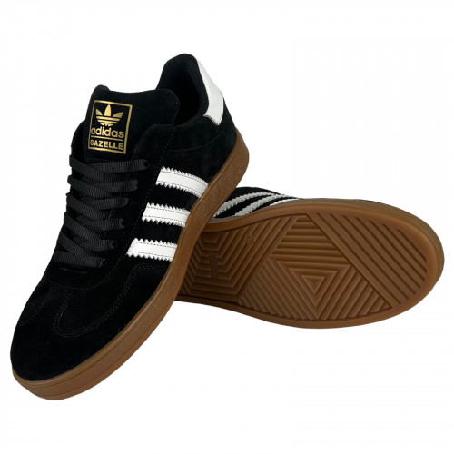 Кроссовки Мужские замшевые DENAR G1 черный мед газель