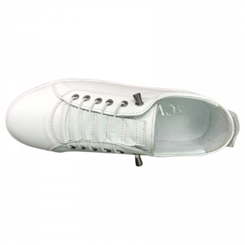 Кеды женские кожаные CANBERK SCV 1530 05 белые