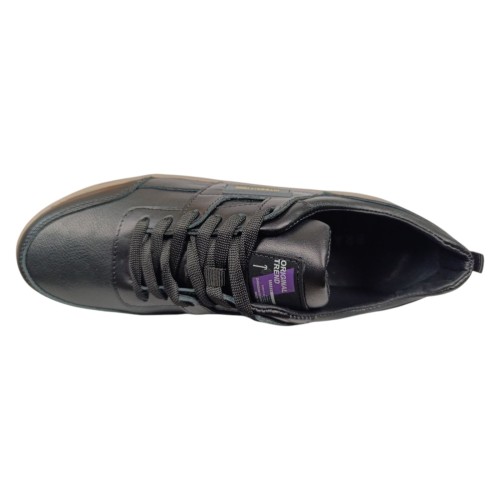 Кросівки підліткові шкіряні BRAVE 18301 чорні 