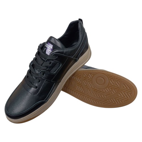 Кросівки підліткові шкіряні BRAVE 18301 чорні 