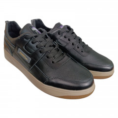 Кроссовки подростковые кожаные BRAVE 18301 черные 